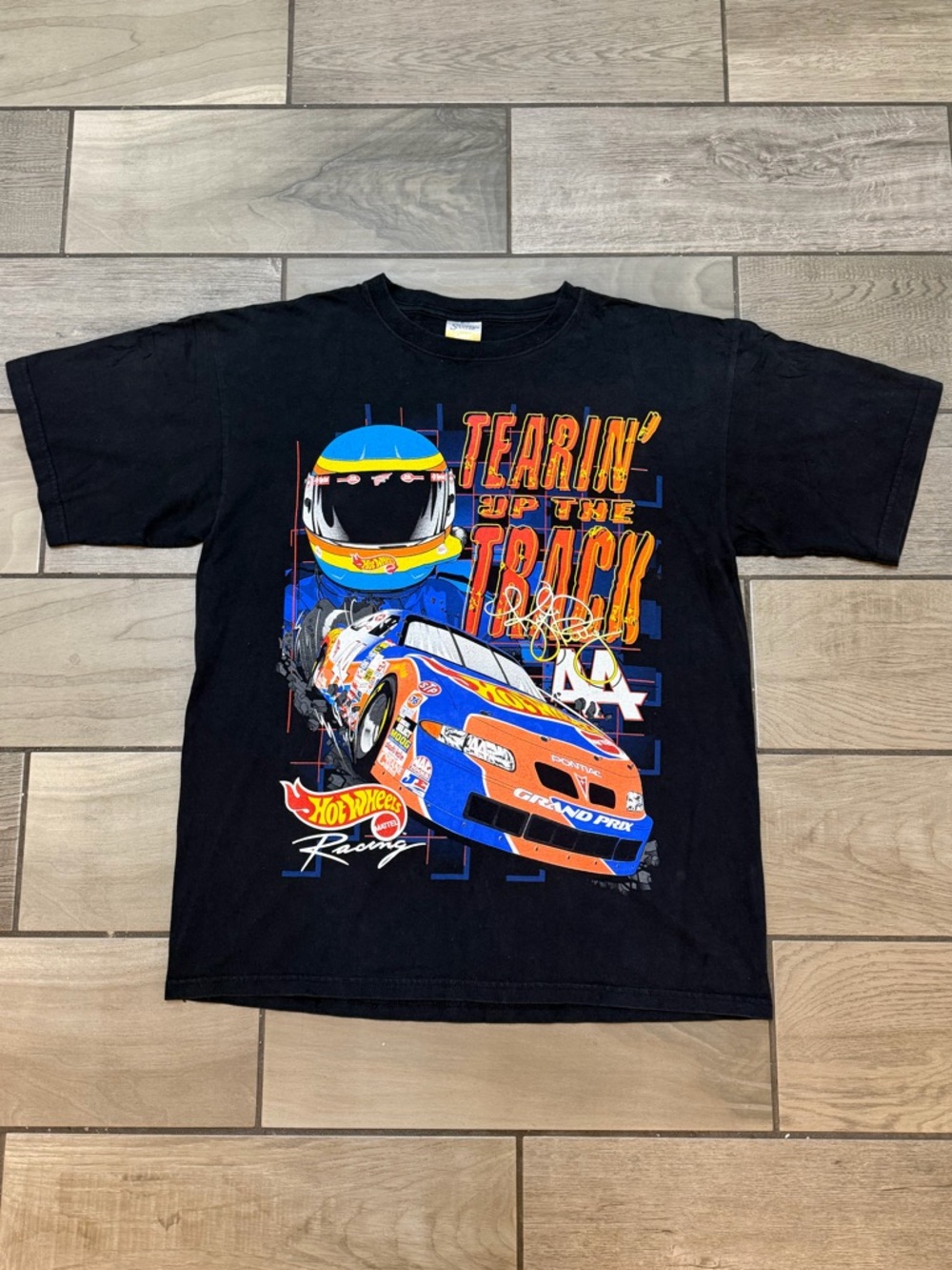 Vintage Y2K 'Tearin' Up The Track' Tee